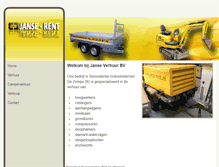 Tablet Screenshot of janse-rent.nl